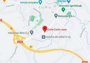 Contacto y localización empresa CORLA Corte Láser